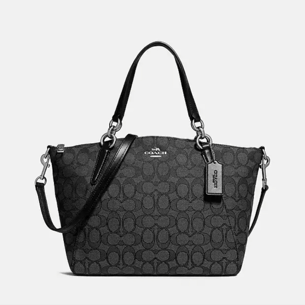 Coach Black Signature Tote Bag